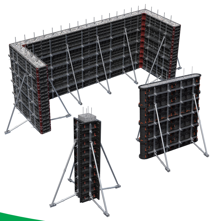 Plastic building formwork